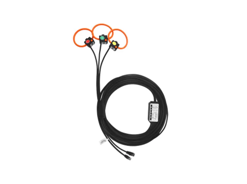 Rogowski coil with three-phase flexible current output for metering terminals
